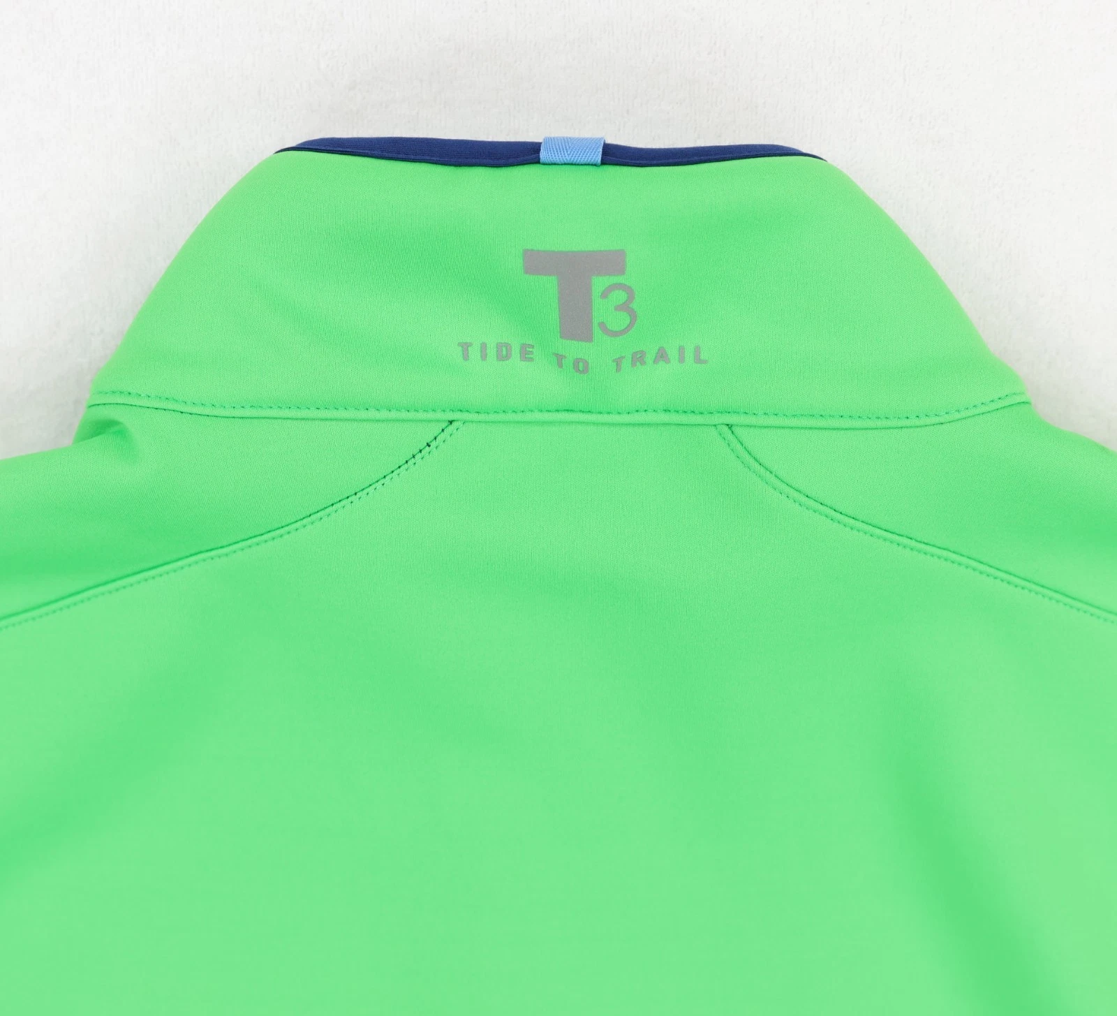 Southern Tide Full Zip Performance Vest Men Medium Neon Green Golf Tide to Trail - product detail image 3
