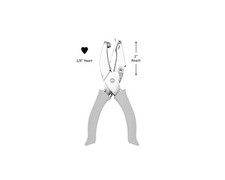 Bira Craft Hand Punch 1/8 inch Heart 2 inch Reach for Paper Crafting