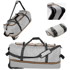 32" Soft-Sided Rolling Duffle Bag with 2 Wheels,Expandable from 110L to 140L,...
