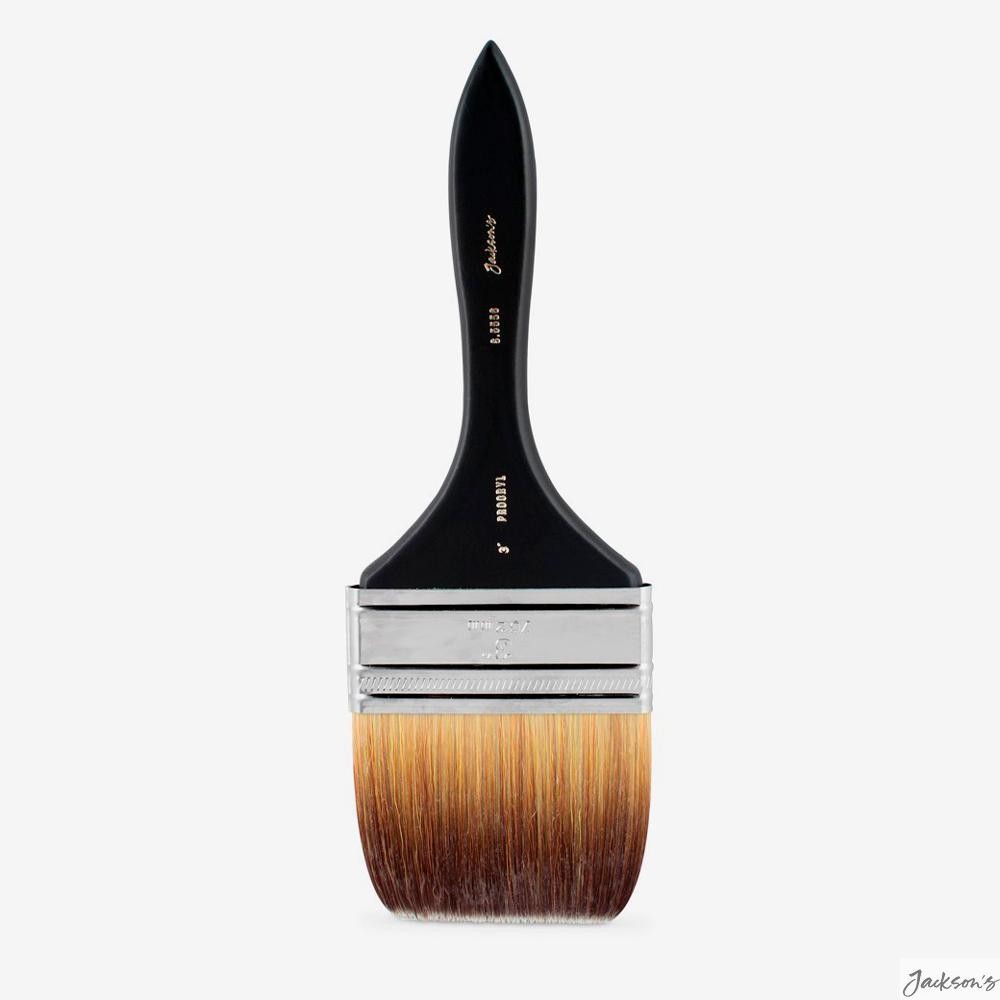 Jackson's Procryl Mottler Brush Acrylic Fibre 3in For Oil And Acrylic Painting