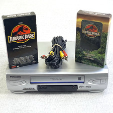 Panasonic Blue Line VCR PV-V4524S OmniVision VHS Cables 2 Movies NO REMOTE