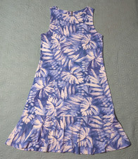 Tommy Bahama Womens Darcy Flounce Palm Leaf S/Petite I Beleaf in You Tank Dress 