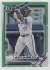 2021 Bowman Draft Chrome Green Refractor 53/99 Miguel Hiraldo #BDC-98 02u0