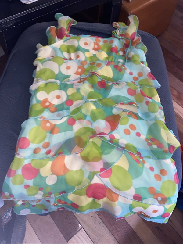 HYPE Girls Green Floral Lined SundressDress Size 14
