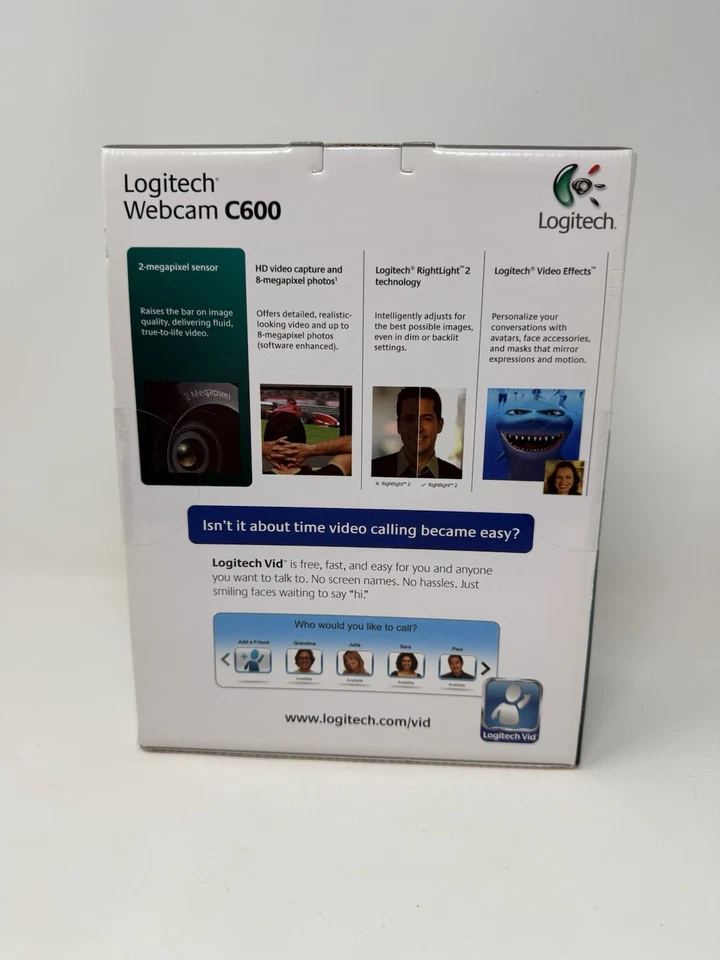 Logitech C600 2MP sensor 8MP Photos - 720HD, glass lens, Webcam - BRAND NEW! - Image 3 of 4
