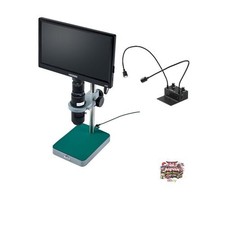 HOZAN L-KIT647 Microscope with Monitor 41-290x Magnification Flexible Arm