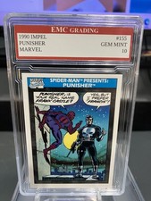 THE PUNISHER 1990 Impel Marvel Card #155 GRADED 10 MINT