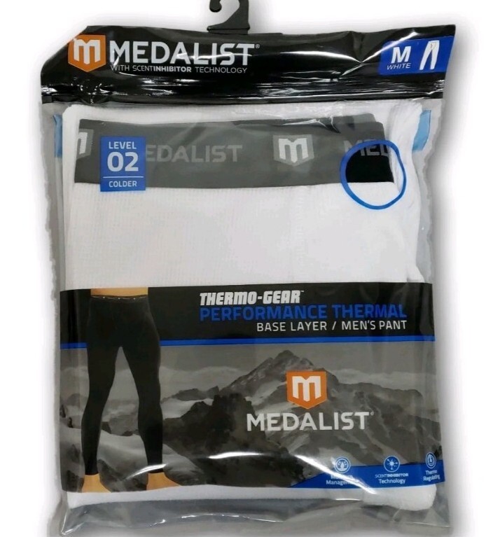 Medalist Men's ThermoGear Performance Micromesh Base Layer Pants Black