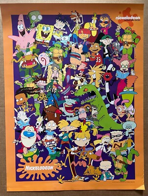 Nickelodeon Nick Toons All-Over Retro ANNIVERSARY Poster Exclusive SDCC 2023
