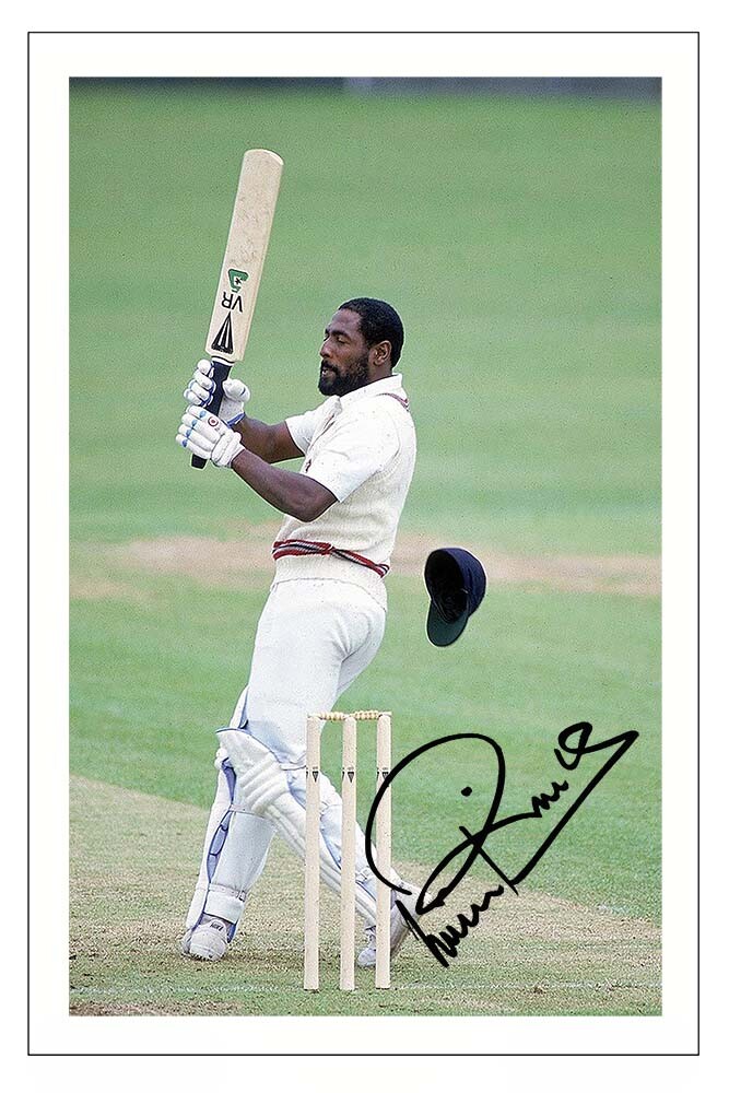 サイン有!!Waive/INDIES VIV RICHARDS Signed Autograph WEST INDIES Cricket Signature Photo