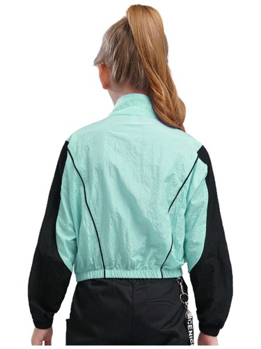 Girls Undershirts Training Jacket Zip Up Sweatshirts Sportwear Blouses Gym Full - Picture 23 of 70