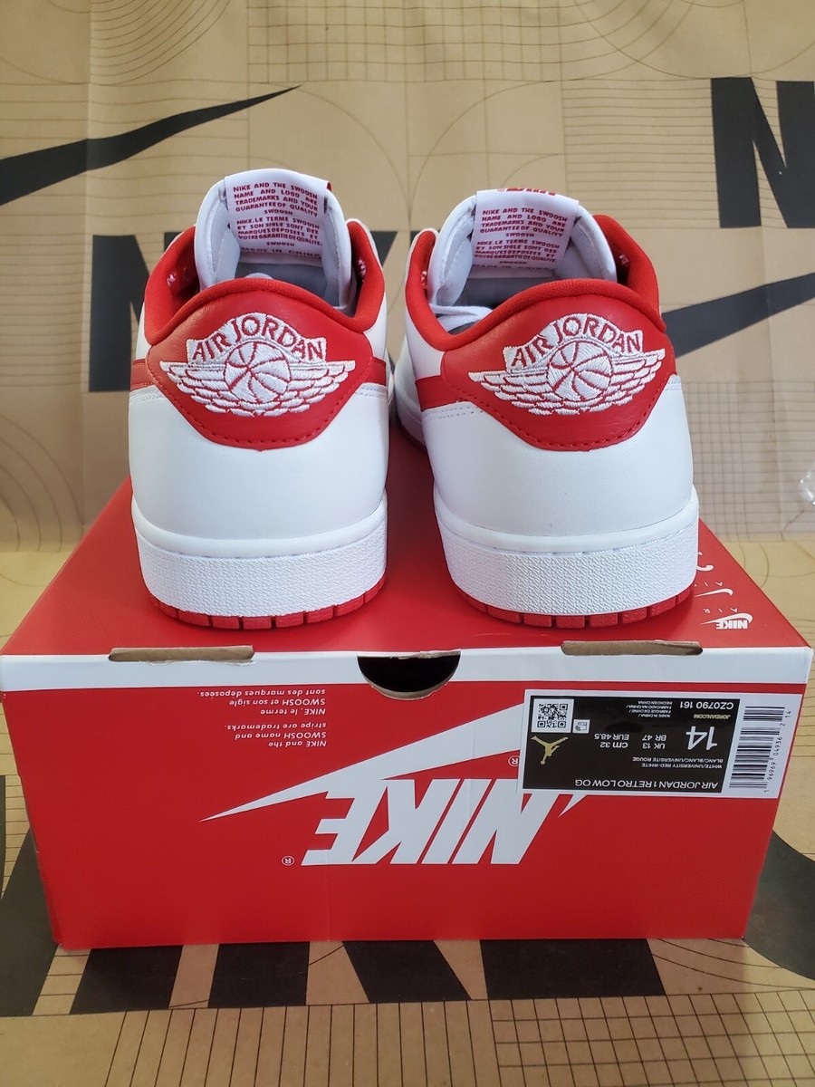 Nike Air Jordan 1 Retro Low OG White University Red CZ0790-161