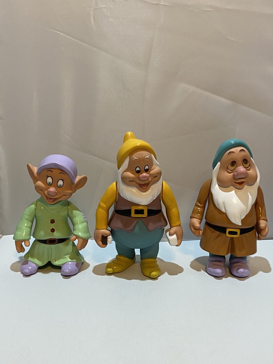 Vintage Disney Snow White's Seven Dwarfs Vinyl Plastic Figures