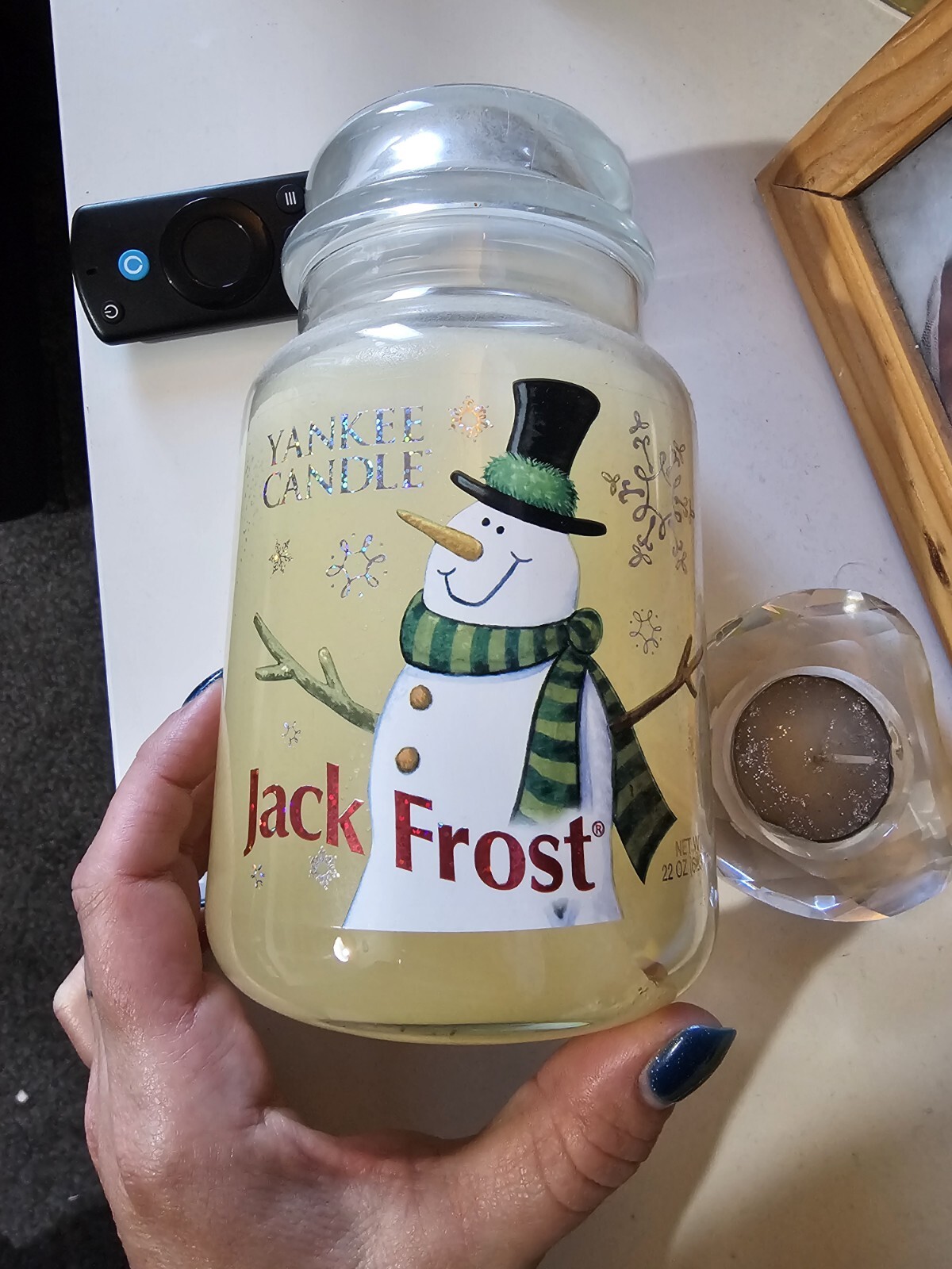 Yankee Candle 22oz Large Jar Jack Frost. Very RARE for sale online eBay