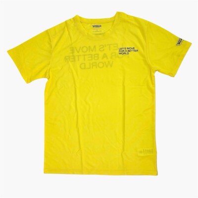 TECHNOGYM  Let s Move For A Better World  T-Shirt Tee Crewneck Yellow Unisex S