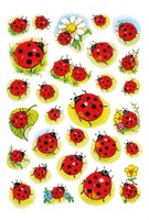 Herma 3815 10X Sticker Decor MarienkäFer+Blume