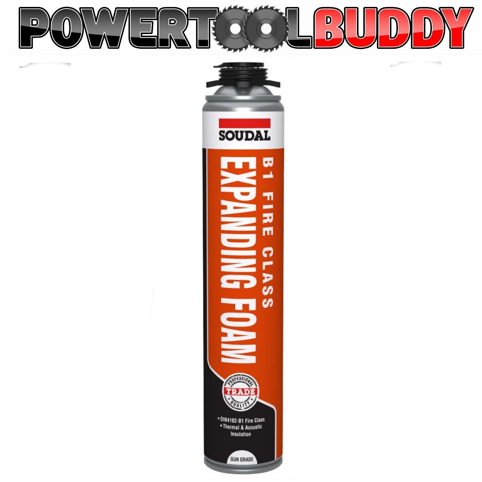 Soudal PU B1 Fire & Acoustic Expanding Foam 750ML