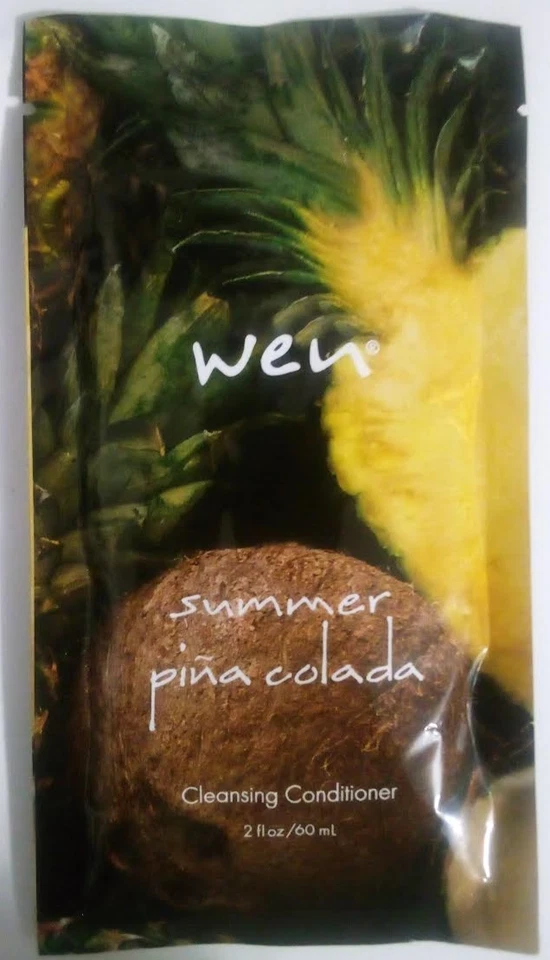Wen by Chaz Dean Cleansing Conditioner 2oz travel packs SUMMER PINA COLADA SET-2 - Image 3 of 4