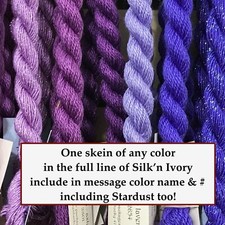 Brown Paper Packages Silk'n Ivory thread silk wool needlepoint embroidery