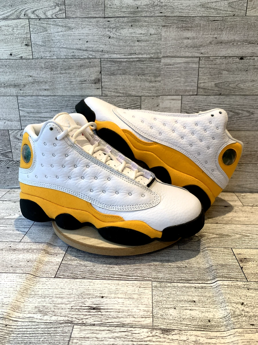 Nike Air Jordan Retro 13 Shoes Kid Size 4.5 White Yellow Del Sol Classic  Sneaker