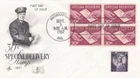 United States 1957 30c Special Delivery Block of 4 FDC Indianapolis cancel VGC