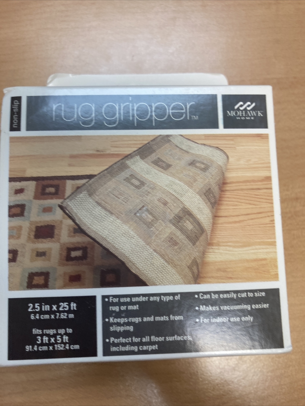 Mohawk Home NonSlip Rug Grip Strip, 2.5" x 25 Ft, Fits Rugs up to 3' x