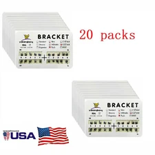 20xDental Orthodontic Metal Bracket Mini Roth 0.22"Slot 345 Hooks roth #2 in USA