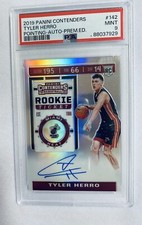 2019 Panini Contenders Tyler Herro Rookie Auto - Premium Edition PSA 9 POP 7
