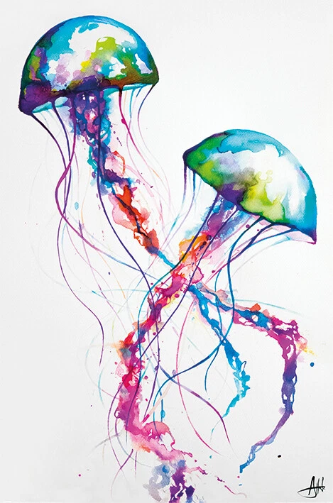 MARC ALLANTE POSTER JELLYFISH QUALLE - Bild 1 von 1
