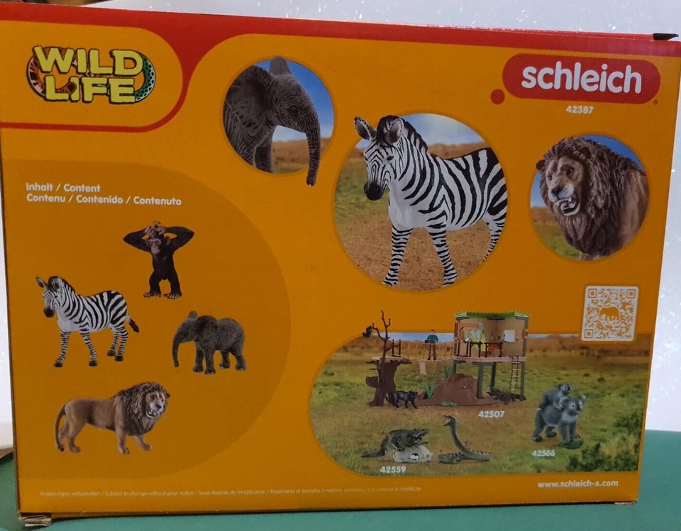 Schleich Wild Life Kit de iniciaciación animales salvajes nuevo en caja 42387 - Imagen 2 de 3