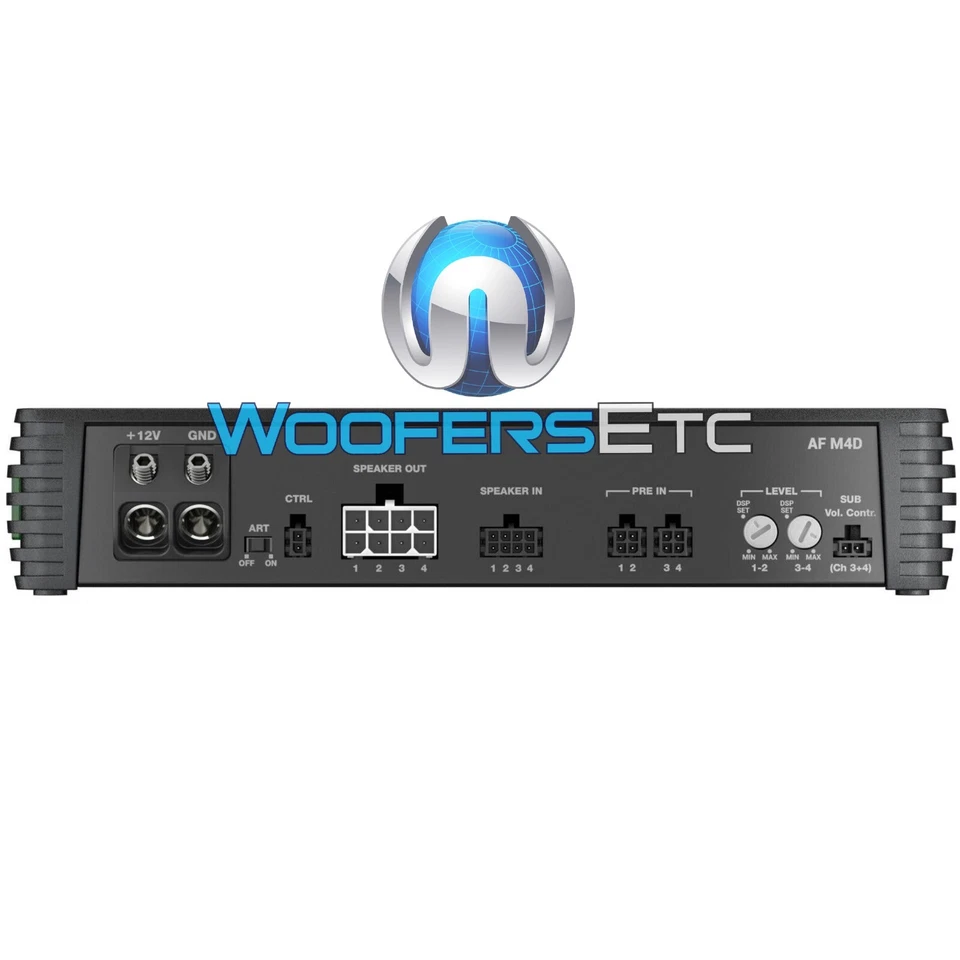 AUDISON AFM4D 4-CHANNEL X 260W RMS CONPONENT SPEAKERS TWEETERS CAR AMPLIFIER NEW - Image 3 of 3