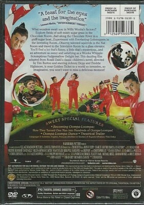 New & Sealed - Charlie and the Chocolate Factory (DVD, 2005