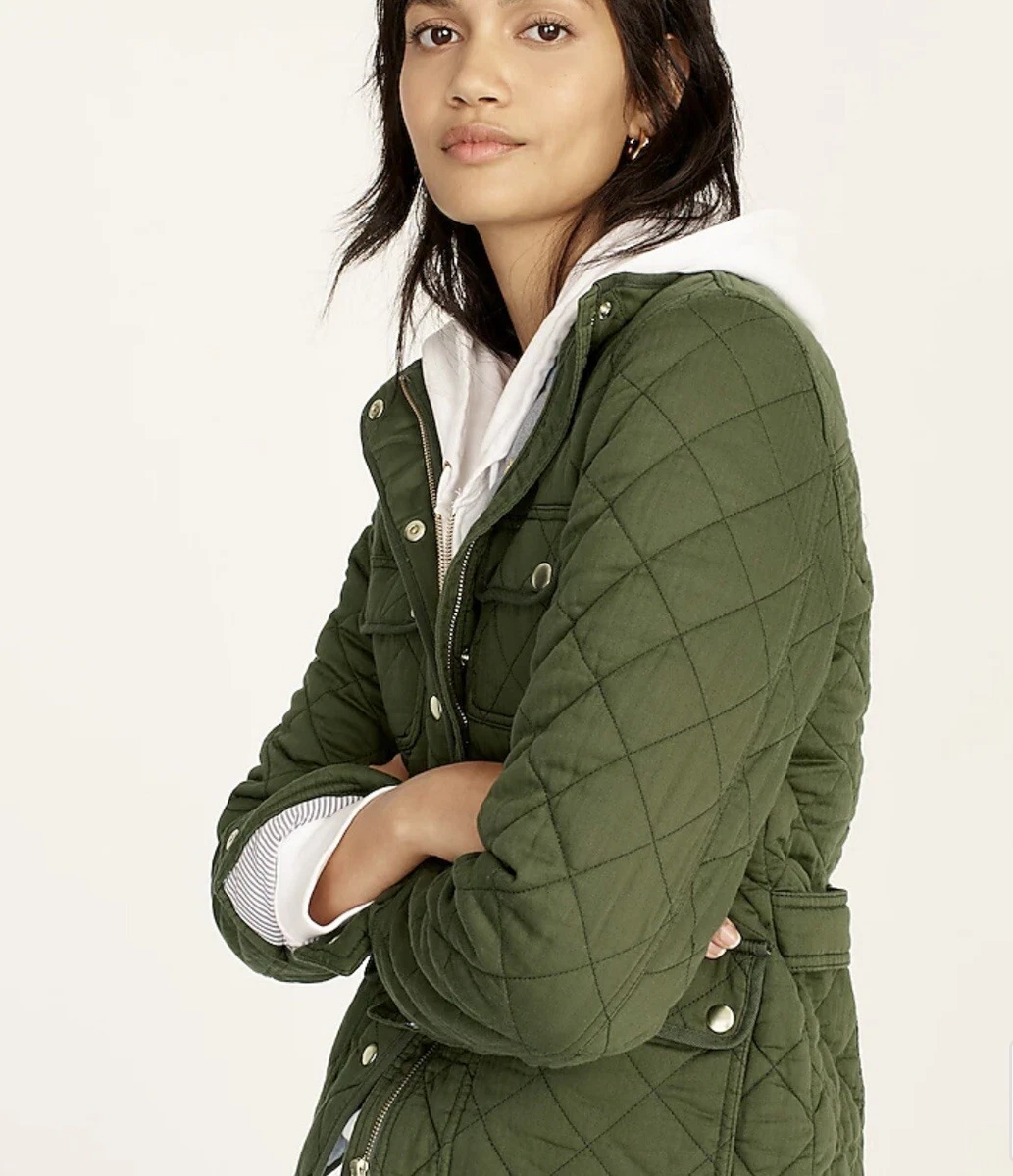 Crew quilted jacket womens cheap
