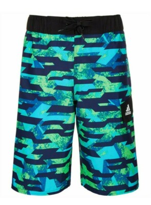 adidas Boys Kamo Fusion Volley Swimsuit - SMALL (7/8) - NWT - MSRP$38.00