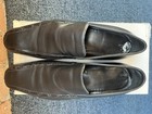 GUCCI Black Classic Leather Loafers Croc leather accent Shoes Size 8 1/2US Italy — photo 7