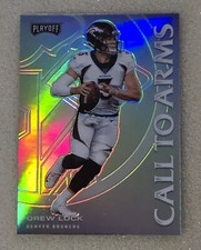 2020 Panini Playoff DREW LOCK #CA-14 Call to Arms Silver Prizm NY Giants 