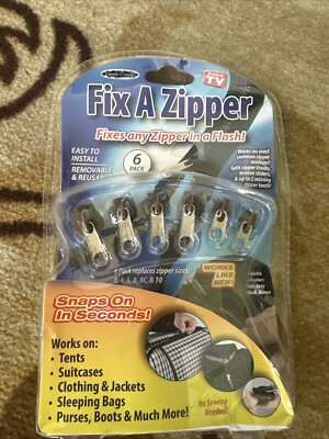 Fix A Zipper NEW As Seen On TV 6 Pack Brown Color Different Sizes Sewing Crafts