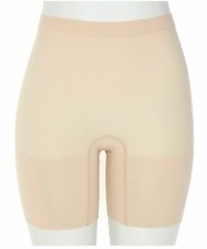Spanx S1003 Mid-Thigh Shaping Soft Nude Women's Shorts Size Large