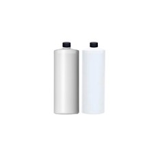 32oz 28/410 HDPE Plastic Cylinder Bottles with caps for Shampoo pack of 15