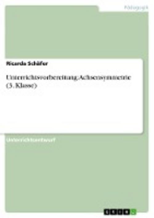 Unterrichtsvorbereitung: Achsensymmetrie (3. Klasse), Ricarda Schäfer