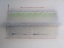 JOHN BERTRAND STANPHILL PAINTING ABSTRACT SURREALIST VINTAGE MODERNISM LARGE