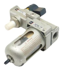 SMC NAF2000-N02-C Pneumatic Filter 1/4"NPT 150PSI Max W/ NVFHS2000-N02 SO Valve