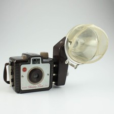 Kodak Holiday Flash Camera  Kodalite Flasholder with Plastic Flash Cover 1950s