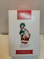 2022 Hallmark Polar Bear Santa KOC Member Exclusive Ornament Battery/Sound B108