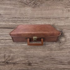 VINTAGE SERVICE MFG CO. VINYL 24 CASSETTE TAPE STORAGE CASE