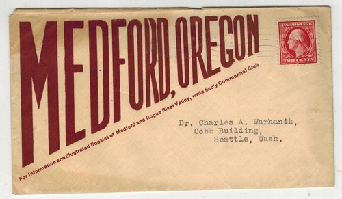 1911 MEDFORD OREGON ALLOVER WERBEUMSCHLAG