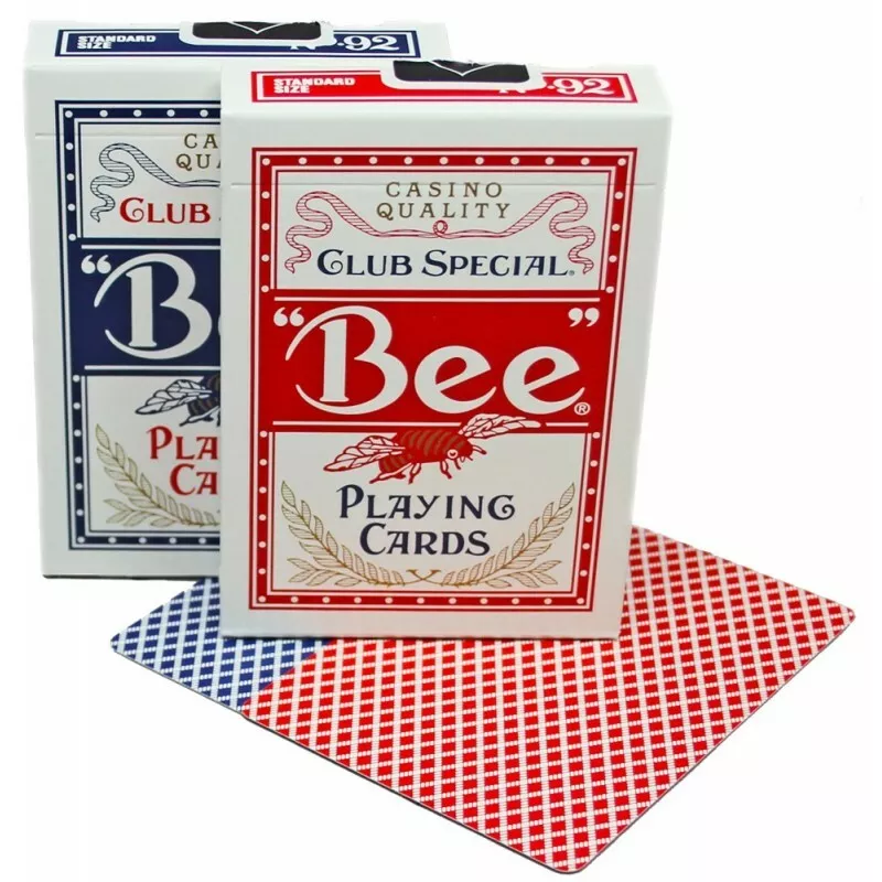 Bee Standard Index Playing Cards Blue or Red