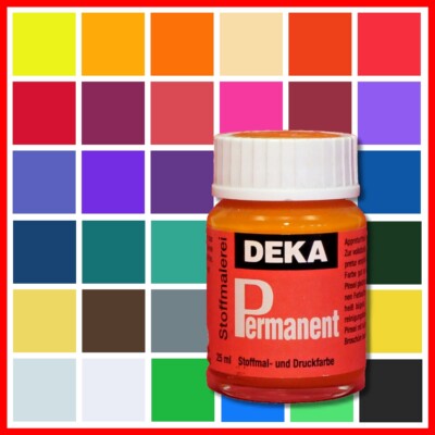 Deka Permanent Stoffmalfarbe, div. Farben zur Wahl, 25 ml ( 147,60/Ltr.)