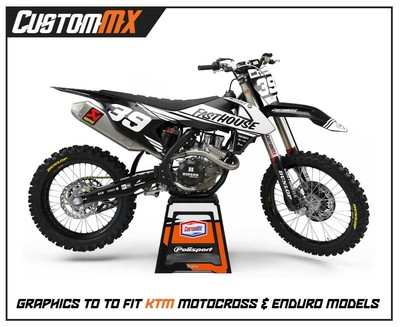 CustomMX - Grafik Kit: passend für KTM SX SXF EXC 85 125 150 250 300 350 450 Modelle
