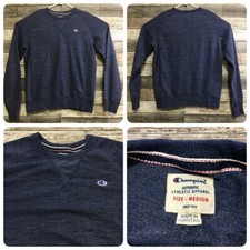 Champion Sweatshirt Men  s M Heather Navy Pullover Crewneck C6 